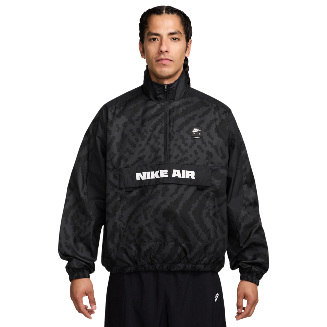 Nike Air All Over Print 1/2 Zip Jacket Image 1 of 3. Tap to open photo gallery.