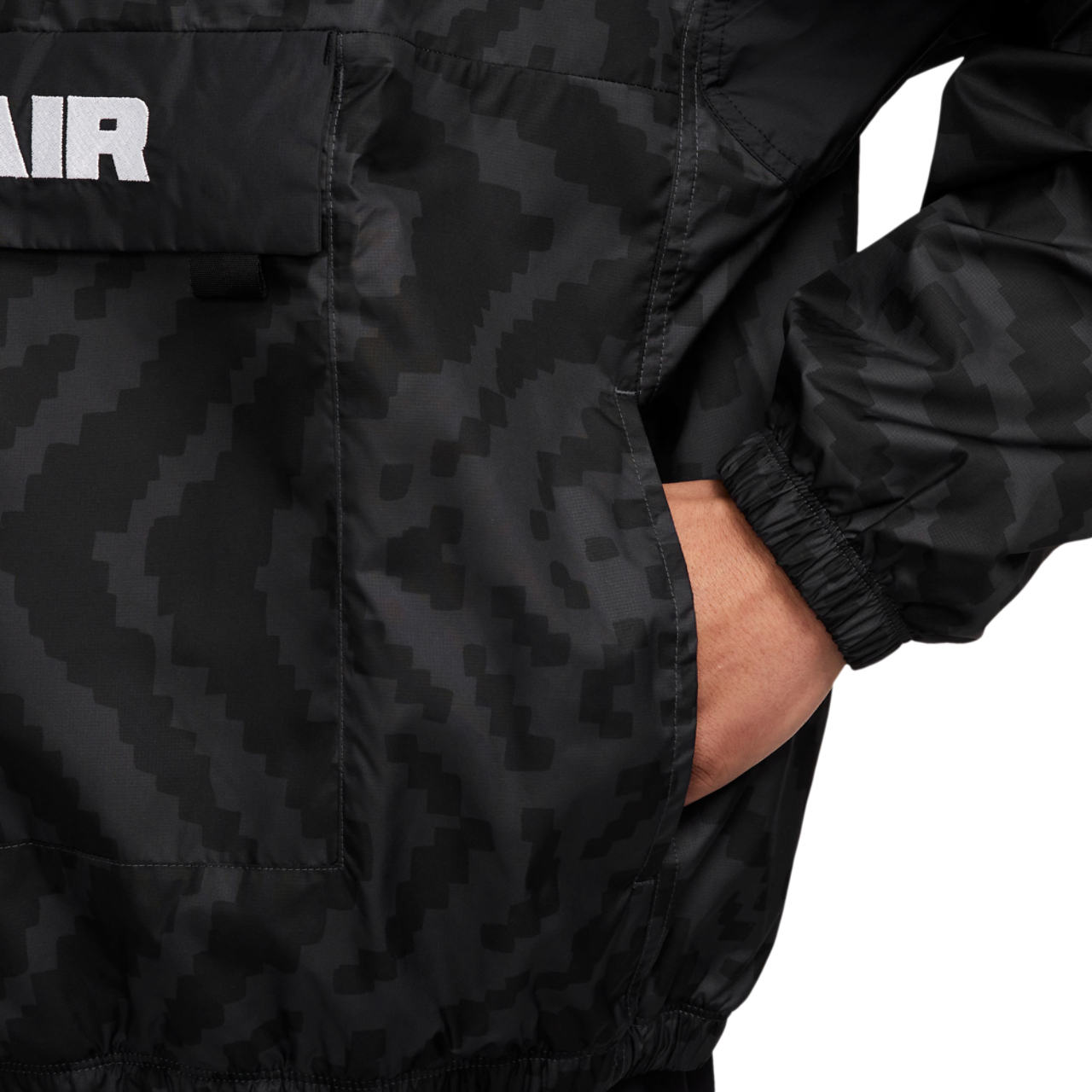 Nike Air All Over Print 1/2 Zip Jacket Image 3 of 3. Tap to open photo gallery.