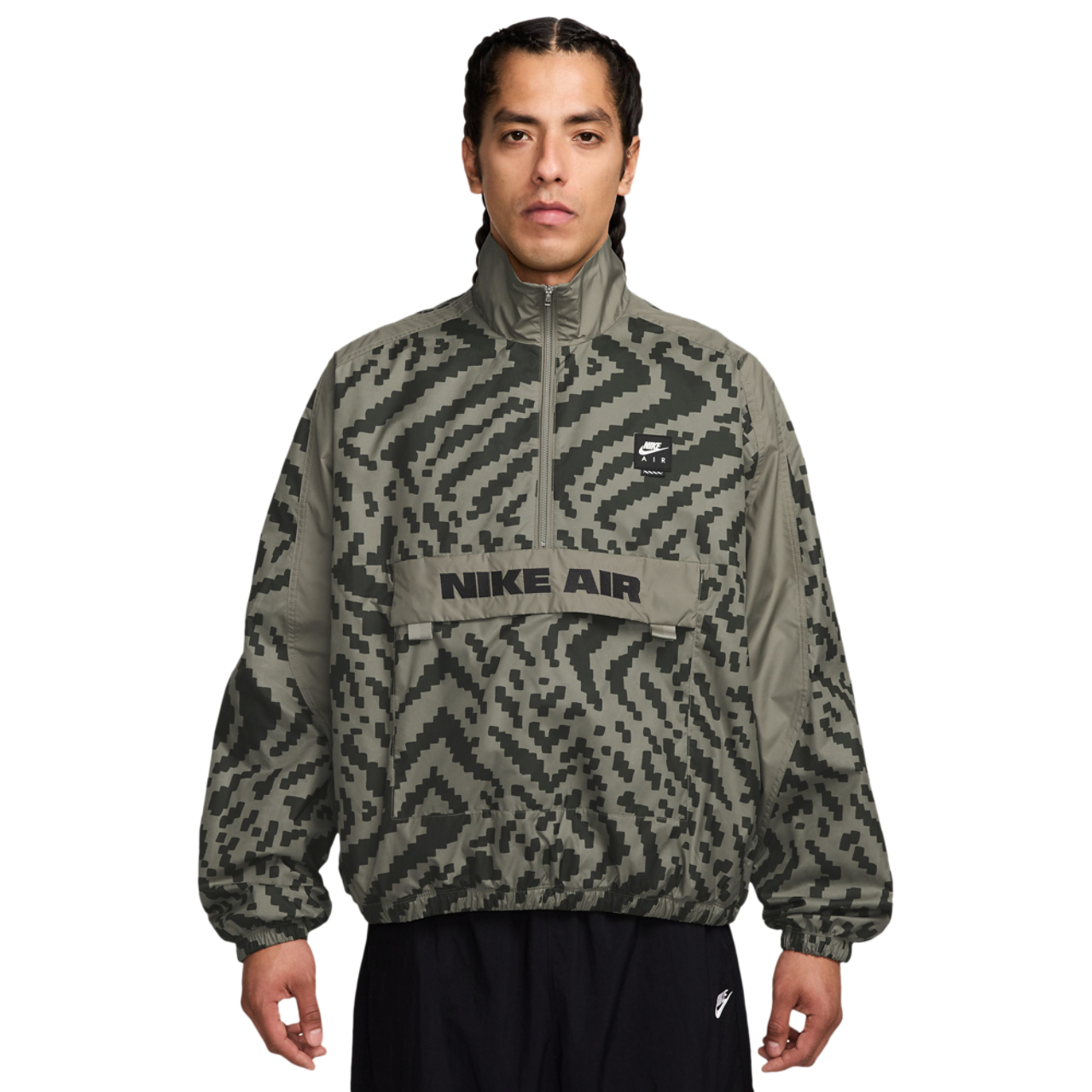 Nike Air All Over Print 1/2 Zip Jacket Image 1 of 3. Tap to open photo gallery.