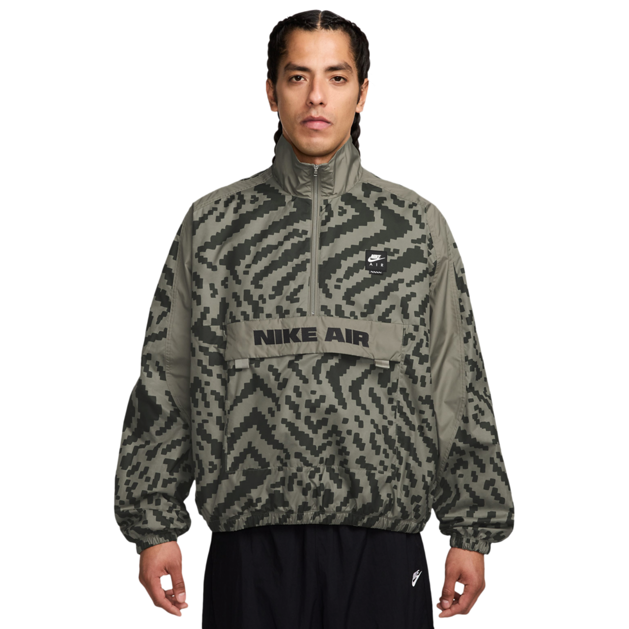 Nike Air All Over Print 1/2 Zip Jacket Image 1 of 3. Tap to open photo gallery.