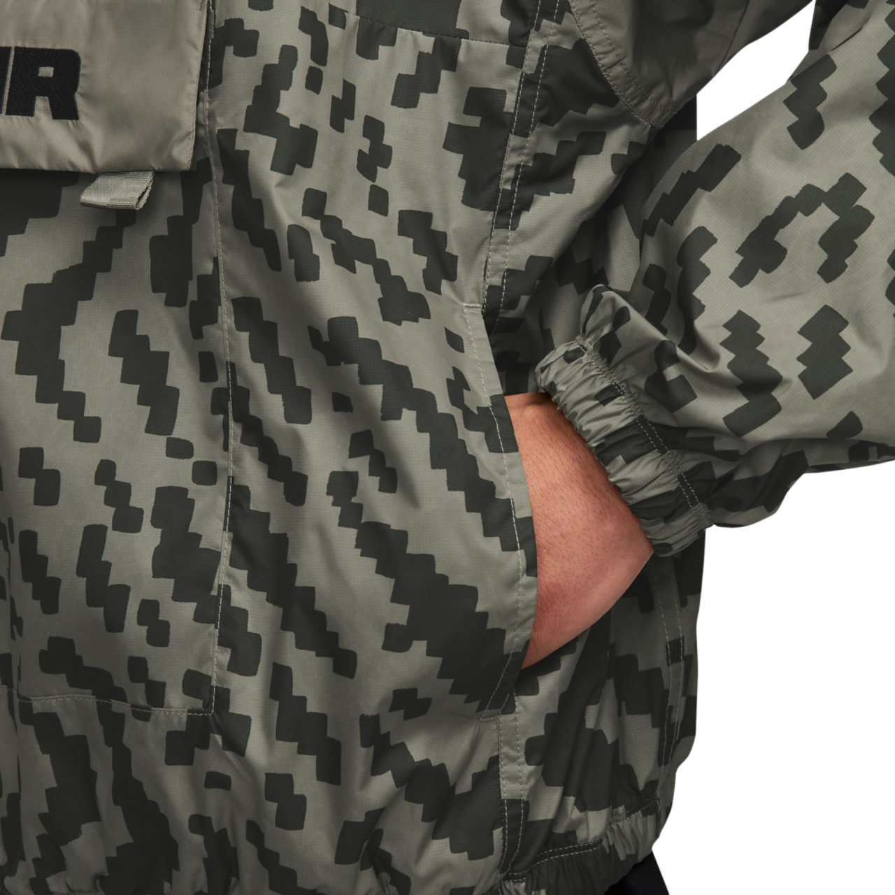 Nike Air All Over Print 1/2 Zip Jacket Image 3 of 3. Tap to open photo gallery.