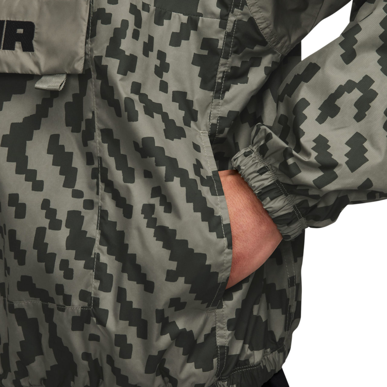 Nike Air All Over Print 1/2 Zip Jacket Image 3 of 3. Tap to open photo gallery.
