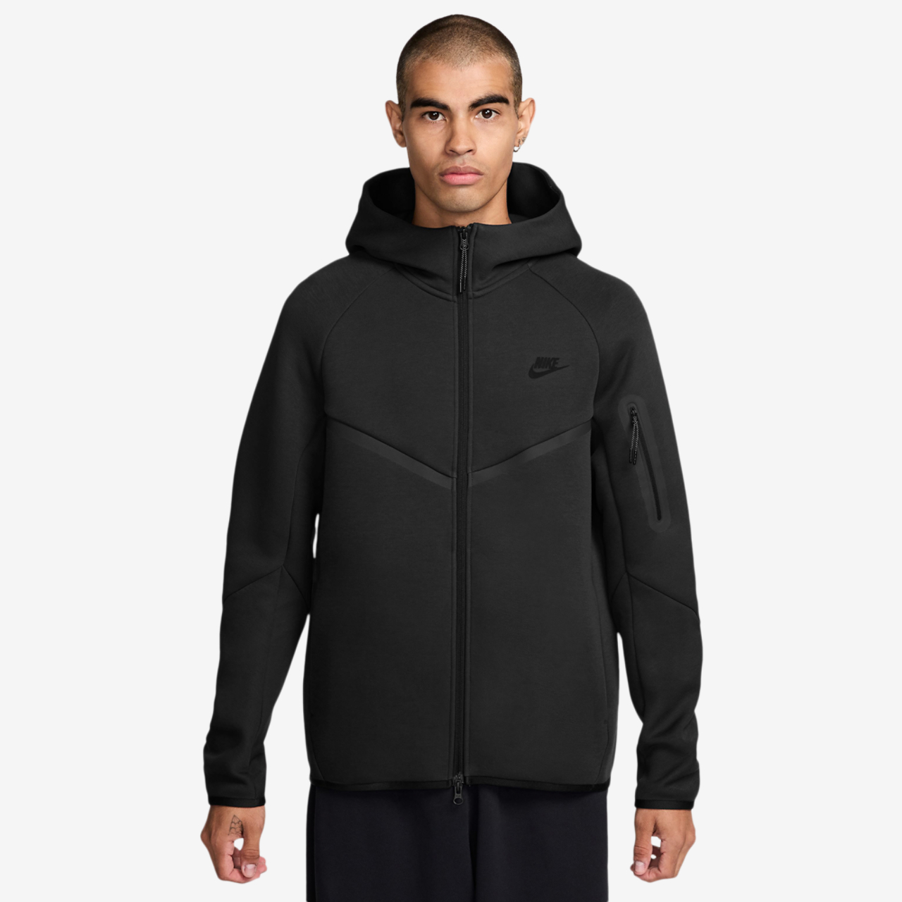Nike Tech Fleece Full-Zip Windrunner Hoodie Image 1 of 3. Tap to open photo gallery.