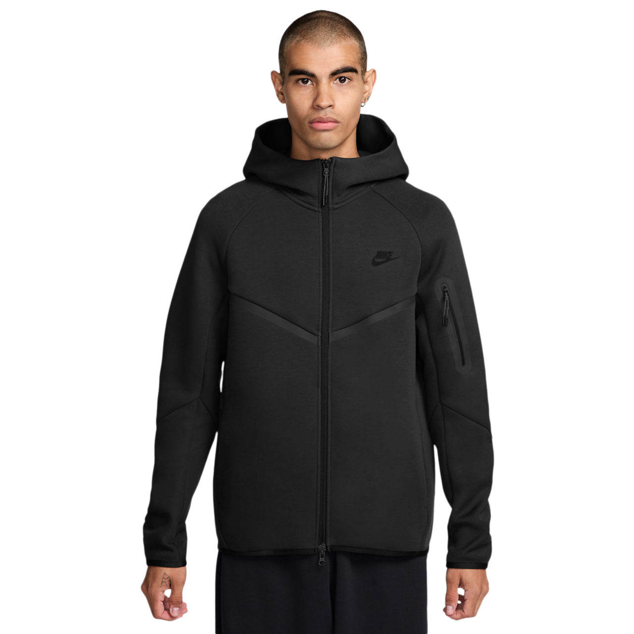 Nike Tech Fleece Full-Zip Windrunner Hoodie Image 1 of 3. Tap to open photo gallery.