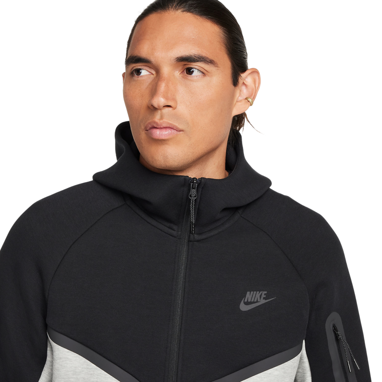Nike Tech Fleece Full-Zip Windrunner Hoodie Image 3 of 8. Tap to open photo gallery.
