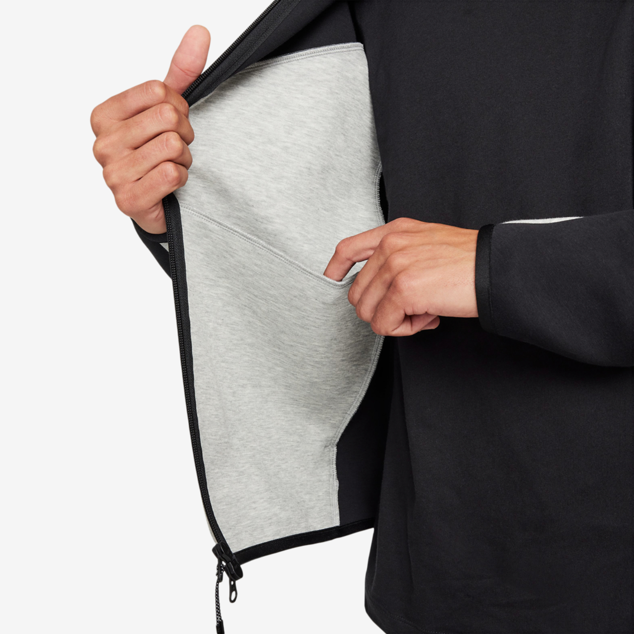 Nike Tech Fleece Full-Zip Windrunner Hoodie Image 7 of 8. Tap to open photo gallery.