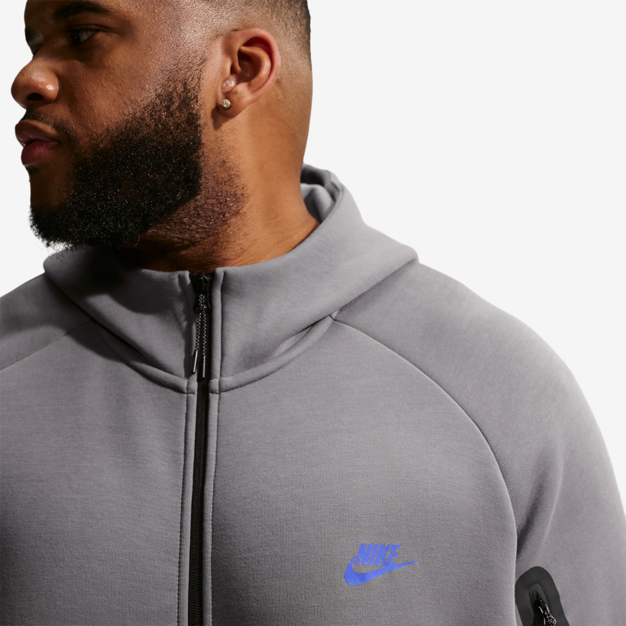 Nike Tech Fleece Full-Zip Windrunner Hoodie Image 11 of 11. Tap to open photo gallery.