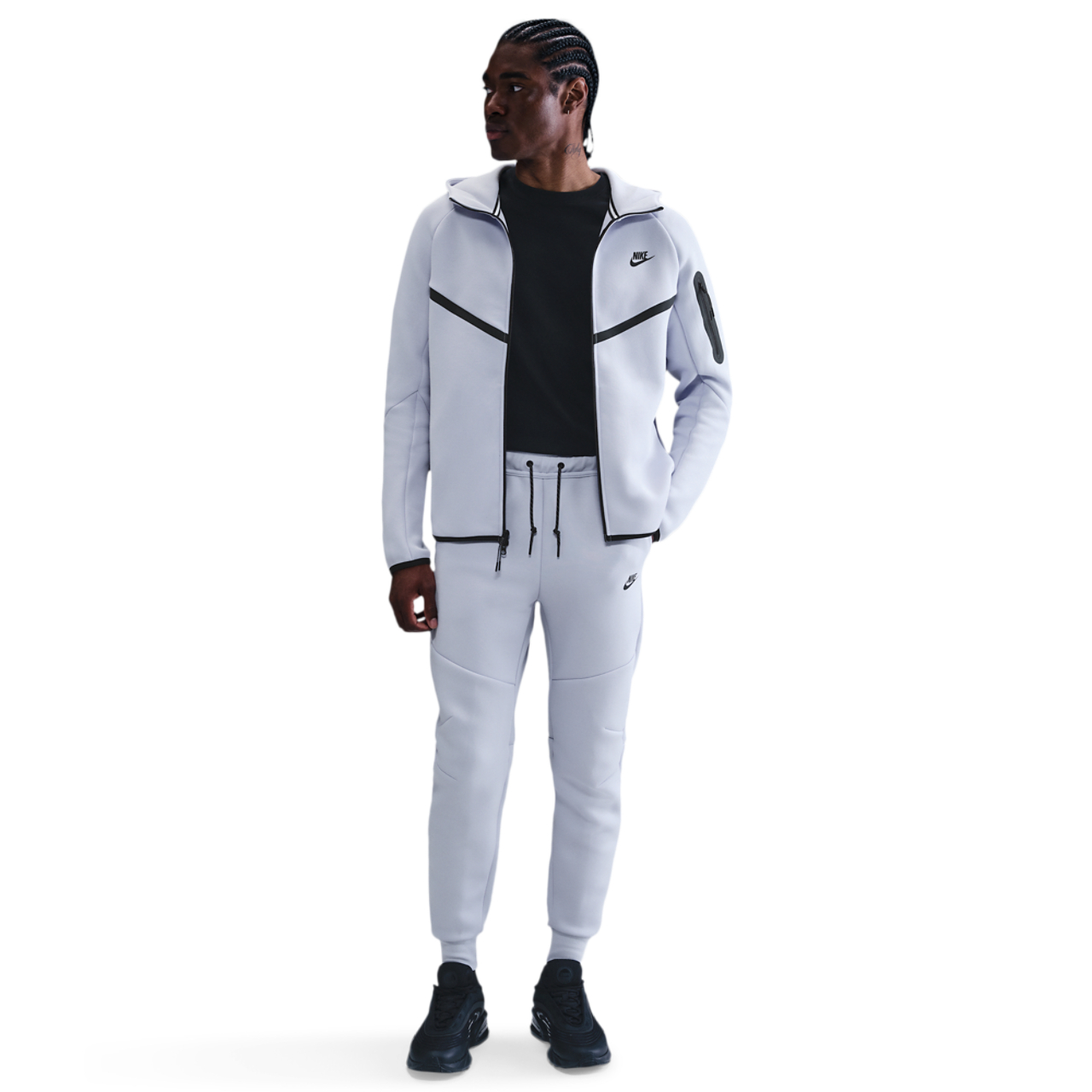 Nike Tech Fleece Full-Zip Windrunner Hoodie Image 3 of 4. Tap to open photo gallery.
