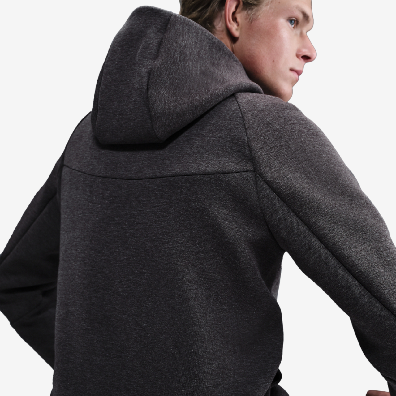 Nike Tech Fleece Full-Zip Windrunner Hoodie Image 2 of 4. Tap to open photo gallery.