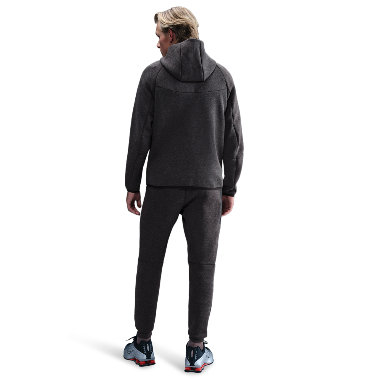 Nike Tech Fleece Full-Zip Windrunner Hoodie Image 4 of 4. Tap to open photo gallery.