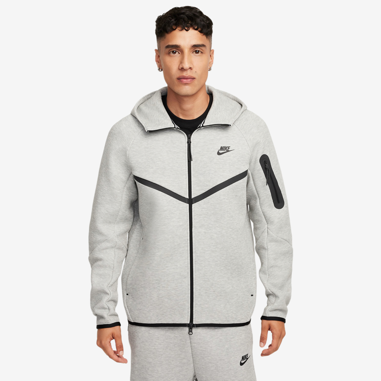Nike Tech Fleece Full-Zip Windrunner Hoodie Image 2 of 8. Tap to open photo gallery.