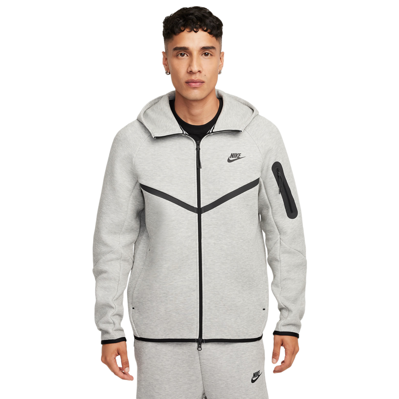 Nike Tech Fleece Full-Zip Windrunner Hoodie Image 2 of 8. Tap to open photo gallery.