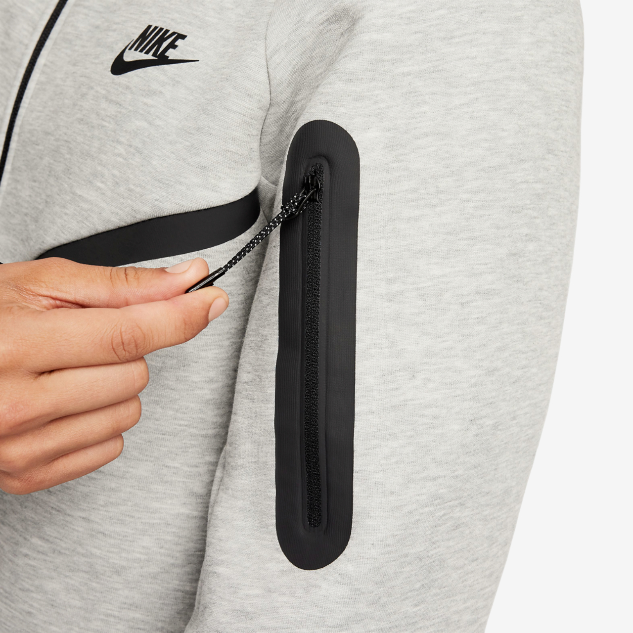 Nike Tech Fleece Full-Zip Windrunner Hoodie Image 6 of 8. Tap to open photo gallery.
