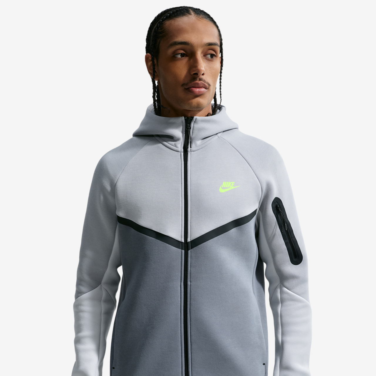 Nike Tech Fleece Full-Zip Windrunner Hoodie Image 1 of 5. Tap to open photo gallery.