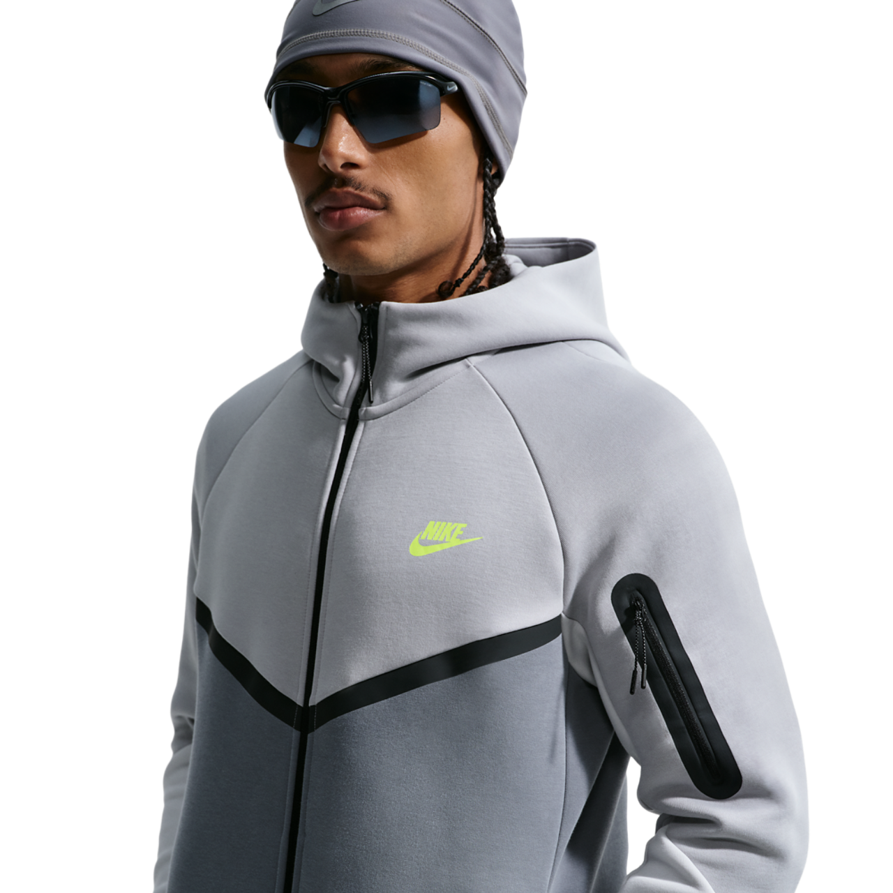 Nike Tech Fleece Full-Zip Windrunner Hoodie Image 3 of 5. Tap to open photo gallery.