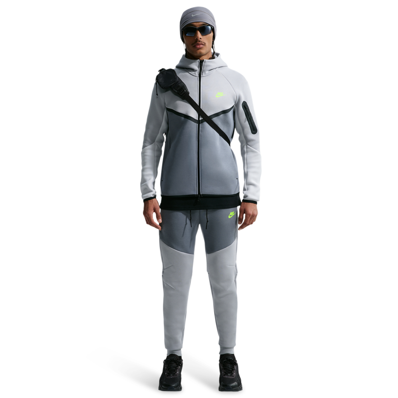 Nike Tech Fleece Full-Zip Windrunner Hoodie Image 4 of 5. Tap to open photo gallery.