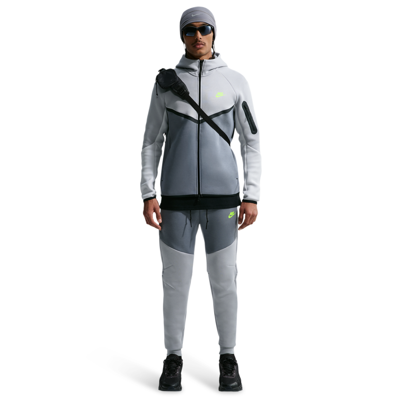 Nike Tech Fleece Full-Zip Windrunner Hoodie Image 4 of 5. Tap to open photo gallery.
