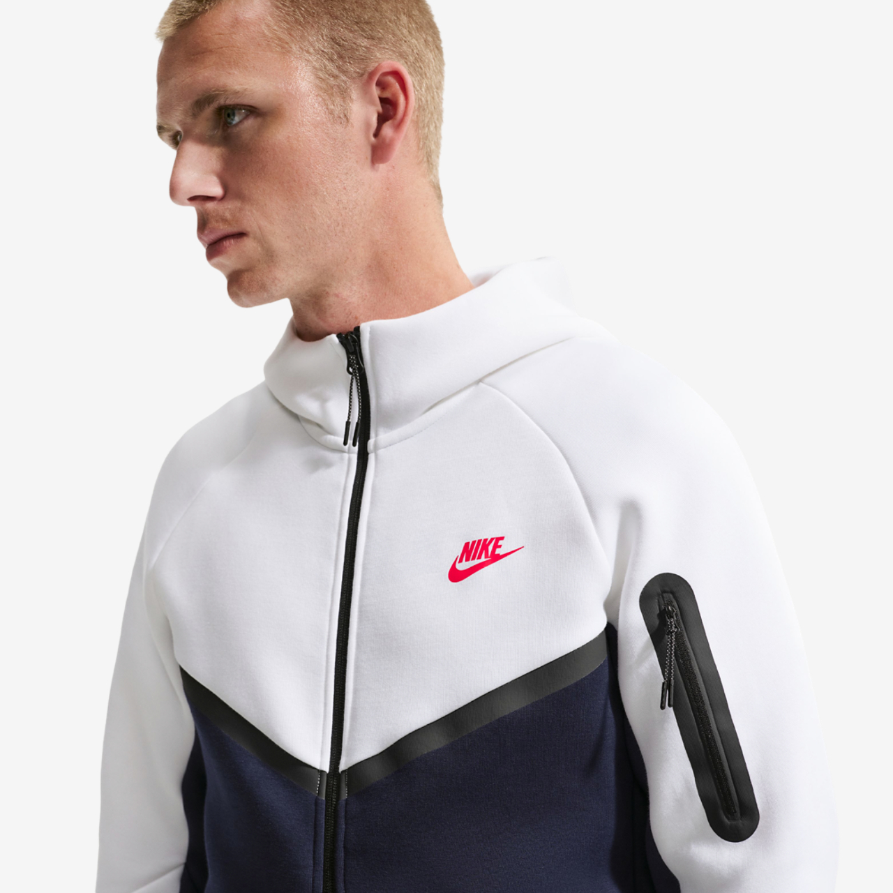 Nike Tech Fleece Full-Zip Windrunner Hoodie Image 1 of 4. Tap to open photo gallery.