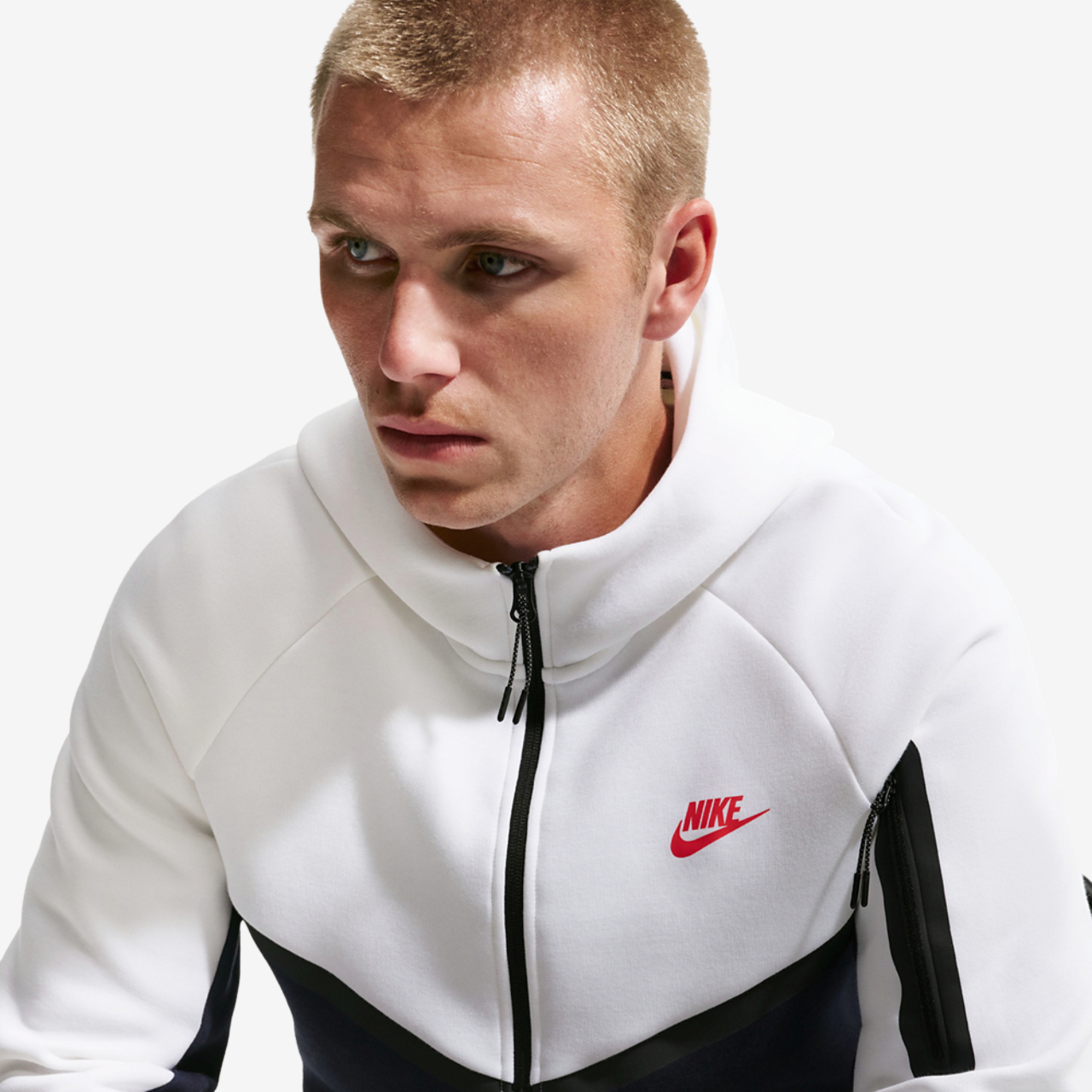 Nike Tech Fleece Full-Zip Windrunner Hoodie Image 3 of 4. Tap to open photo gallery.