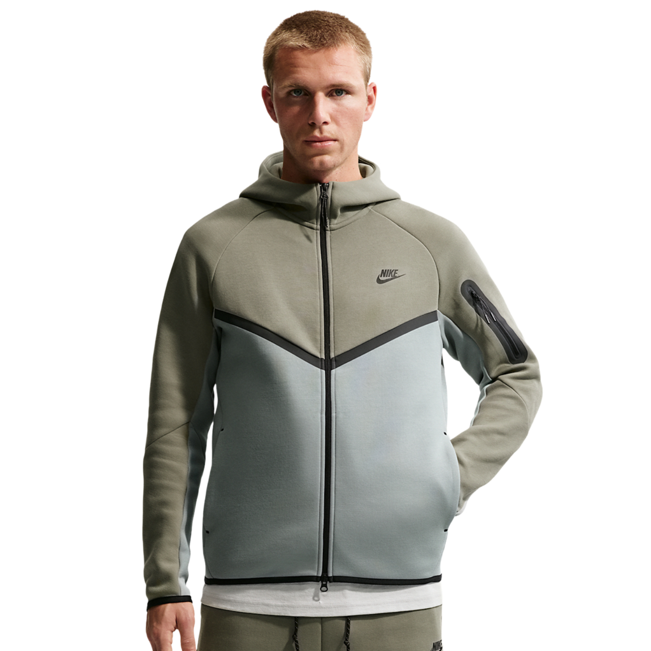 Nike Tech Fleece Full-Zip Windrunner Hoodie Image 1 of 7. Tap to open photo gallery.