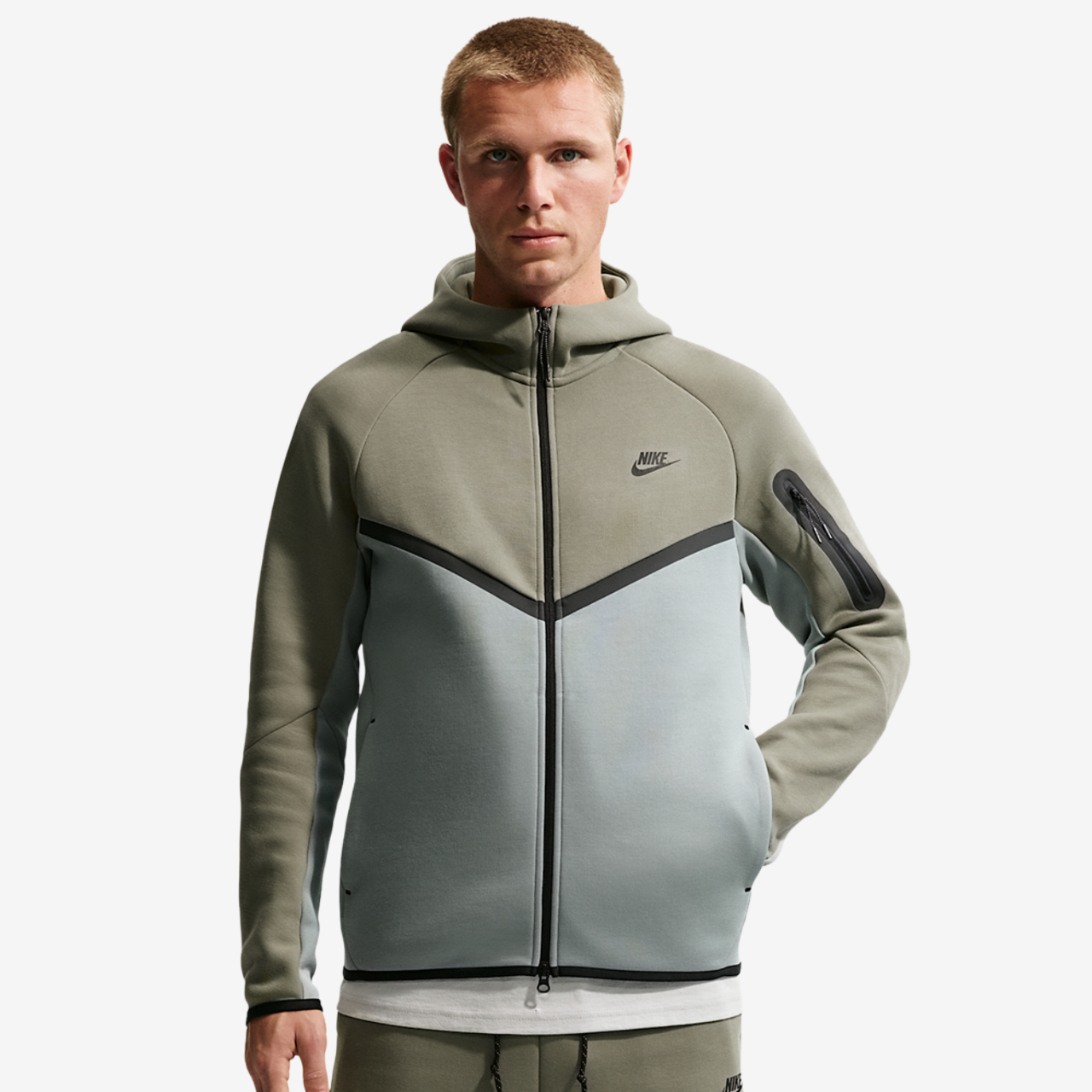 Nike Tech Fleece Full-Zip Windrunner Hoodie Image 1 of 7. Tap to open photo gallery.