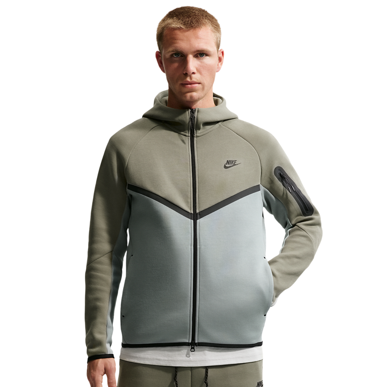 Nike Tech Fleece Full-Zip Windrunner Hoodie Image 1 of 7. Tap to open photo gallery.