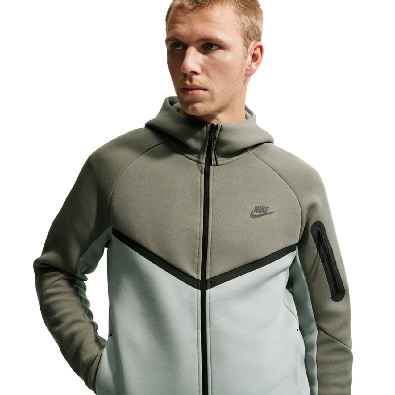 Nike Tech Fleece Full-Zip Windrunner Hoodie Image 3 of 7. Tap to open photo gallery.