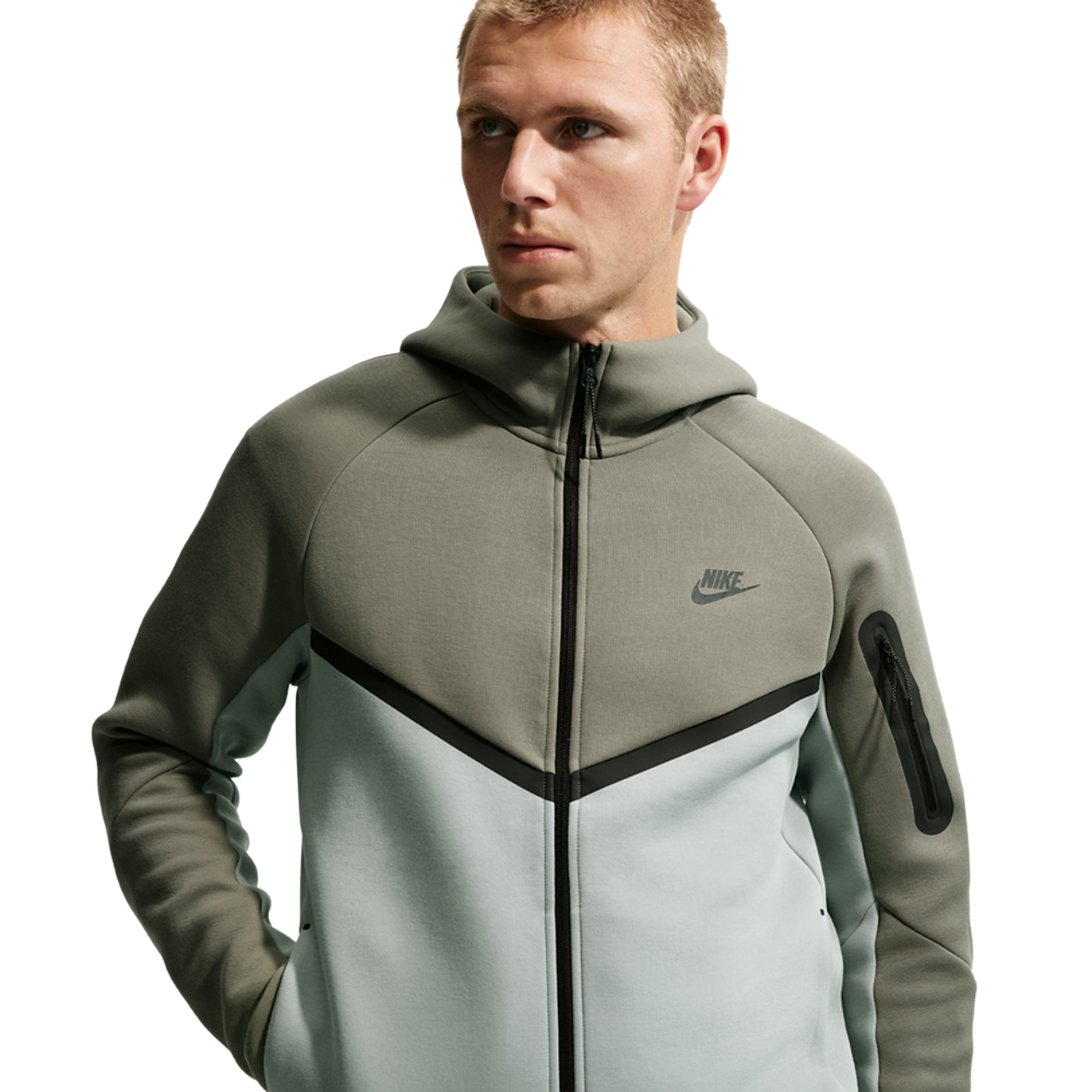 Nike Tech Fleece Full-Zip Windrunner Hoodie Image 3 of 7. Tap to open photo gallery.