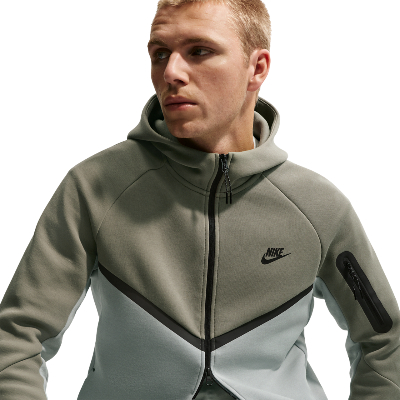 Nike Tech Fleece Full-Zip Windrunner Hoodie Image 5 of 7. Tap to open photo gallery.