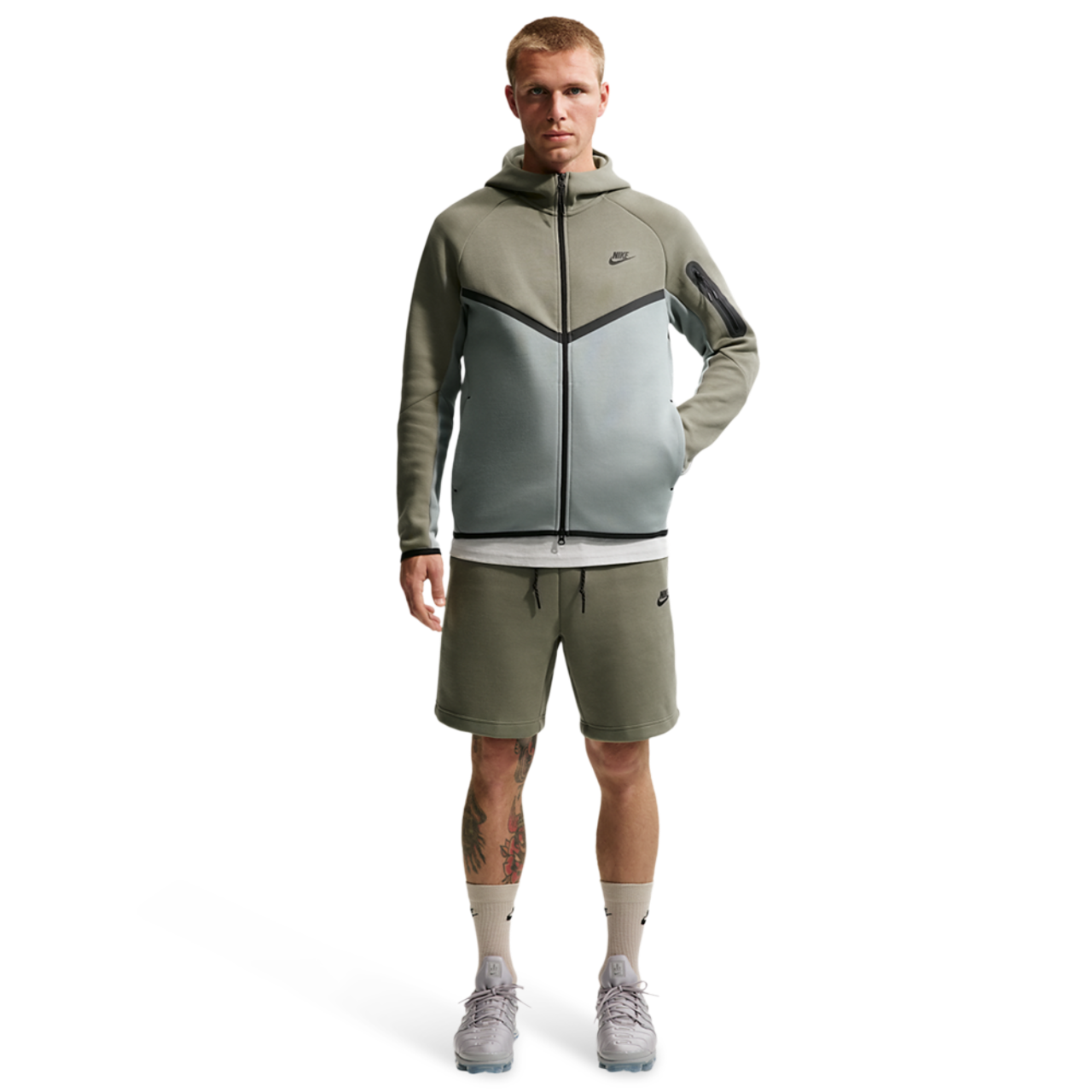 Nike Tech Fleece Full-Zip Windrunner Hoodie Image 6 of 7. Tap to open photo gallery.