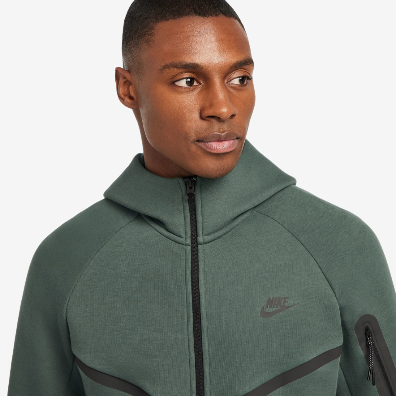Nike Tech Fleece Full-Zip Windrunner Hoodie Image 3 of 9. Tap to open photo gallery.