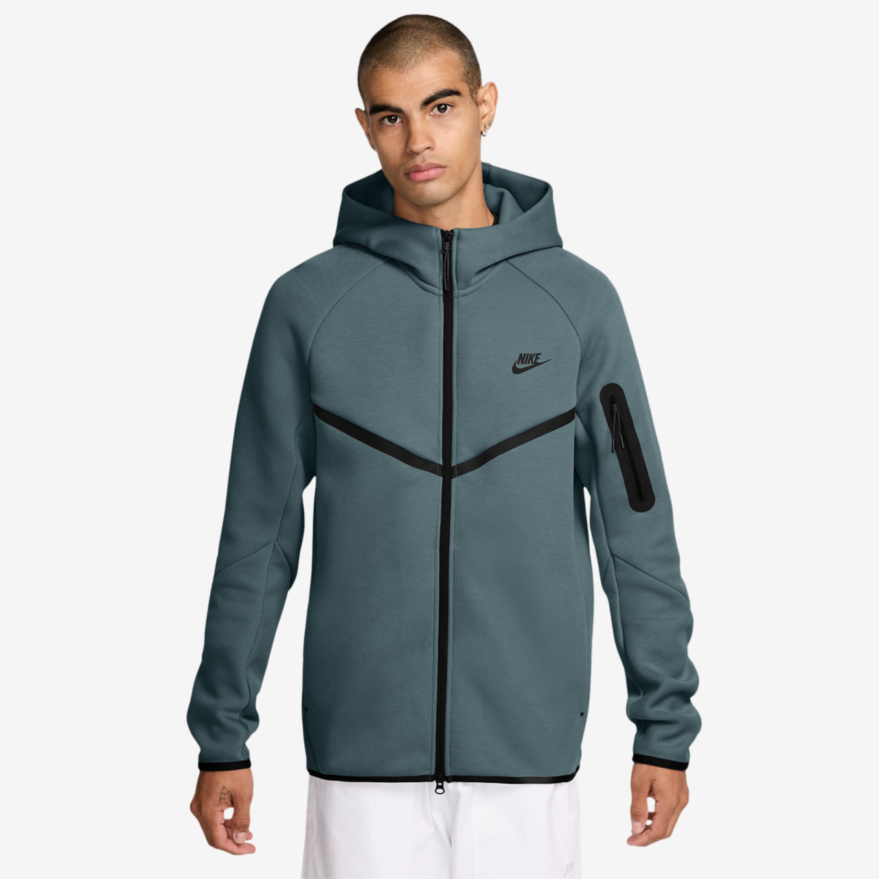 Nike Tech Fleece Full-Zip Windrunner Hoodie Image 1 of 3. Tap to open photo gallery.