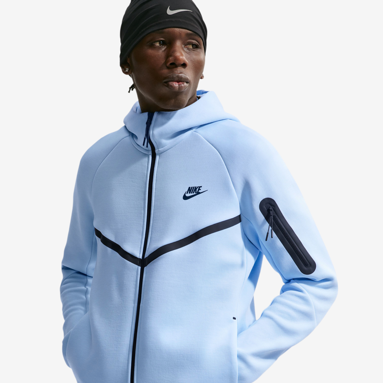 Nike Tech Fleece Full-Zip Windrunner Hoodie Image 1 of 3. Tap to open photo gallery.