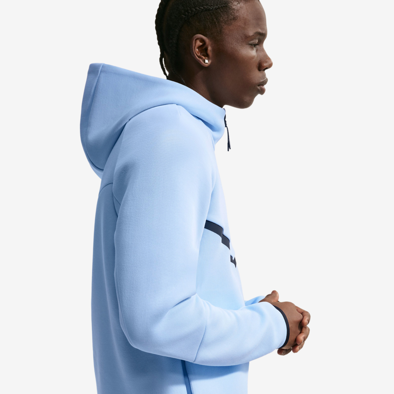 Nike Tech Fleece Full-Zip Windrunner Hoodie Image 2 of 3. Tap to open photo gallery.