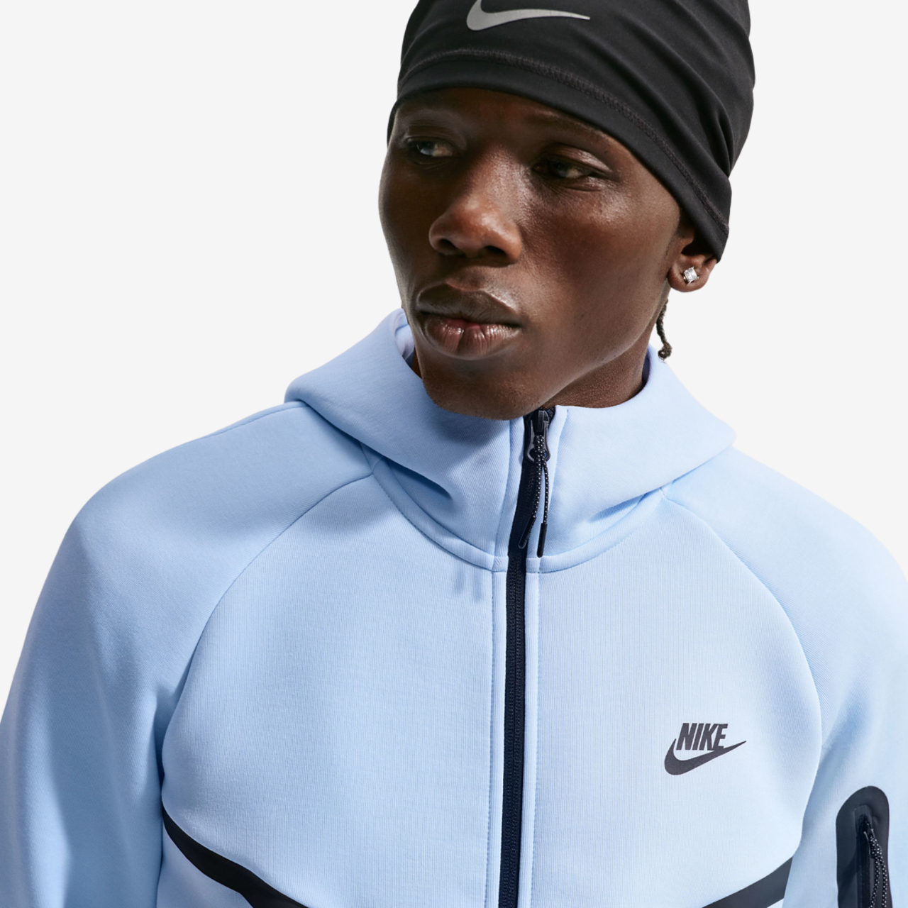 Nike Tech Fleece Full-Zip Windrunner Hoodie Image 3 of 3. Tap to open photo gallery.