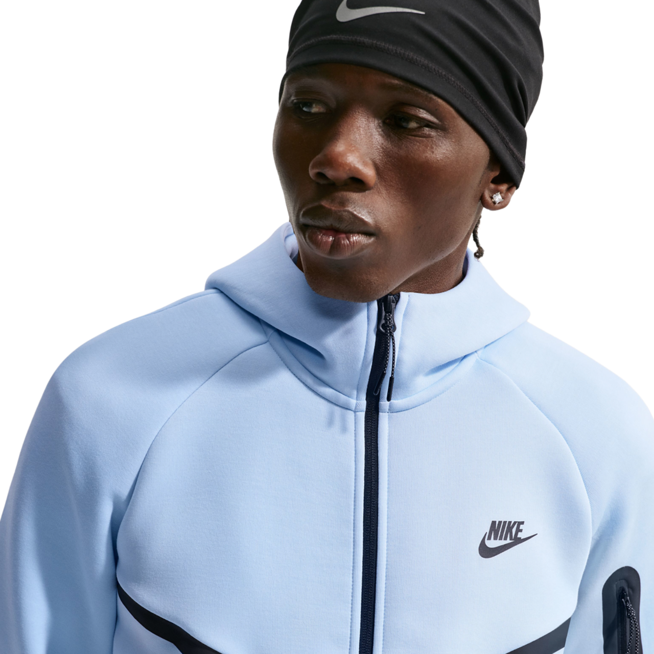 Nike Tech Fleece Full-Zip Windrunner Hoodie Image 3 of 3. Tap to open photo gallery.