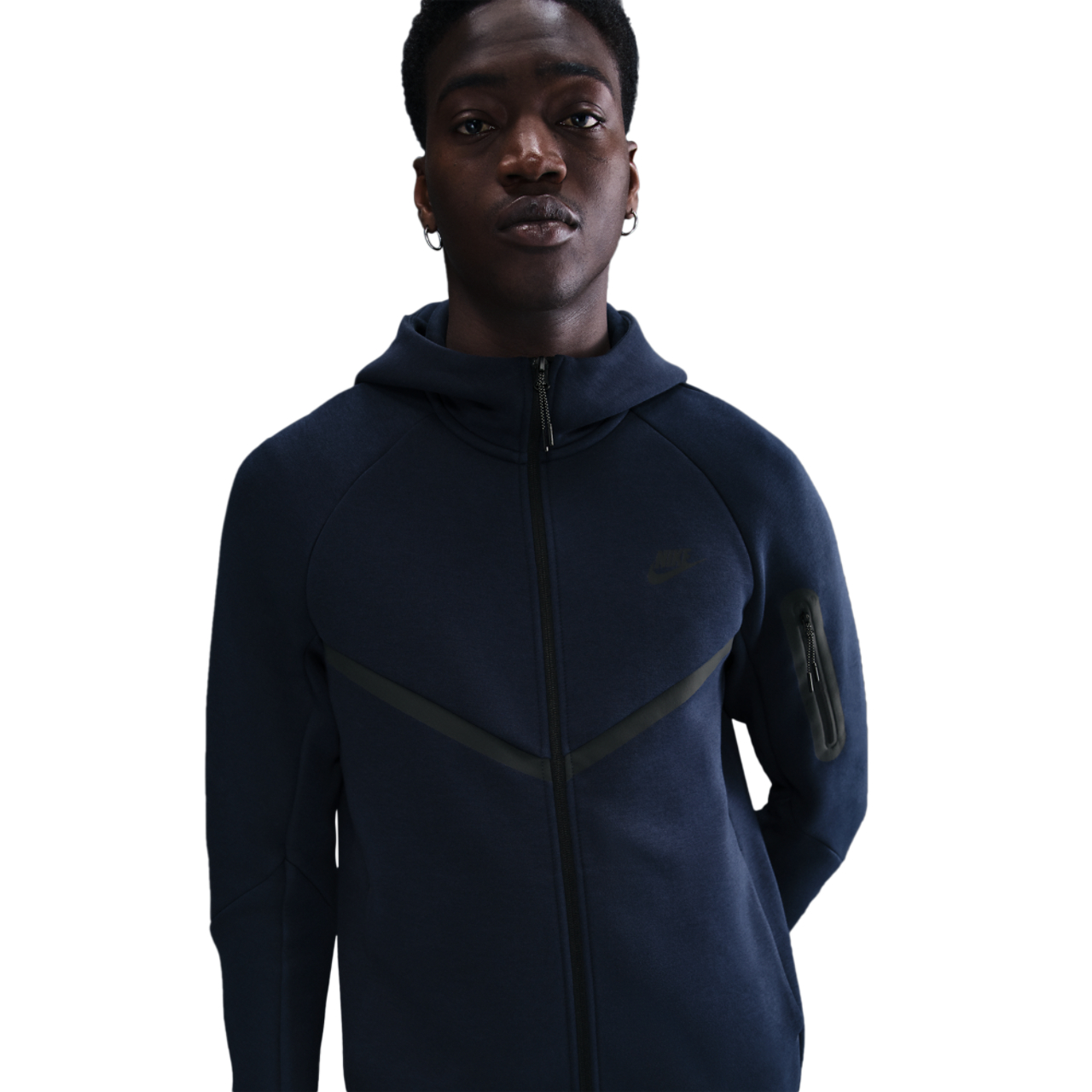 Nike Tech Fleece Full-Zip Windrunner Hoodie Image 1 of 5. Tap to open photo gallery.