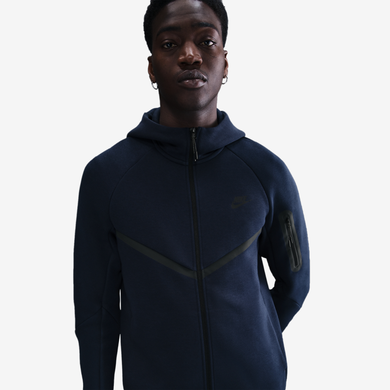 Nike Tech Fleece Full-Zip Windrunner Hoodie Image 1 of 5. Tap to open photo gallery.