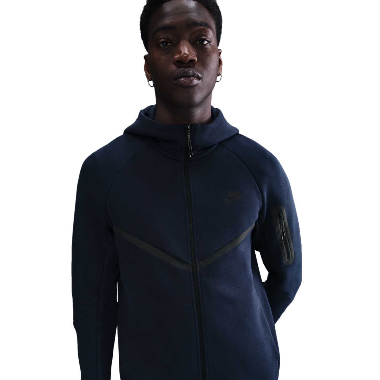 Nike Tech Fleece Full-Zip Windrunner Hoodie Image 1 of 5. Tap to open photo gallery.