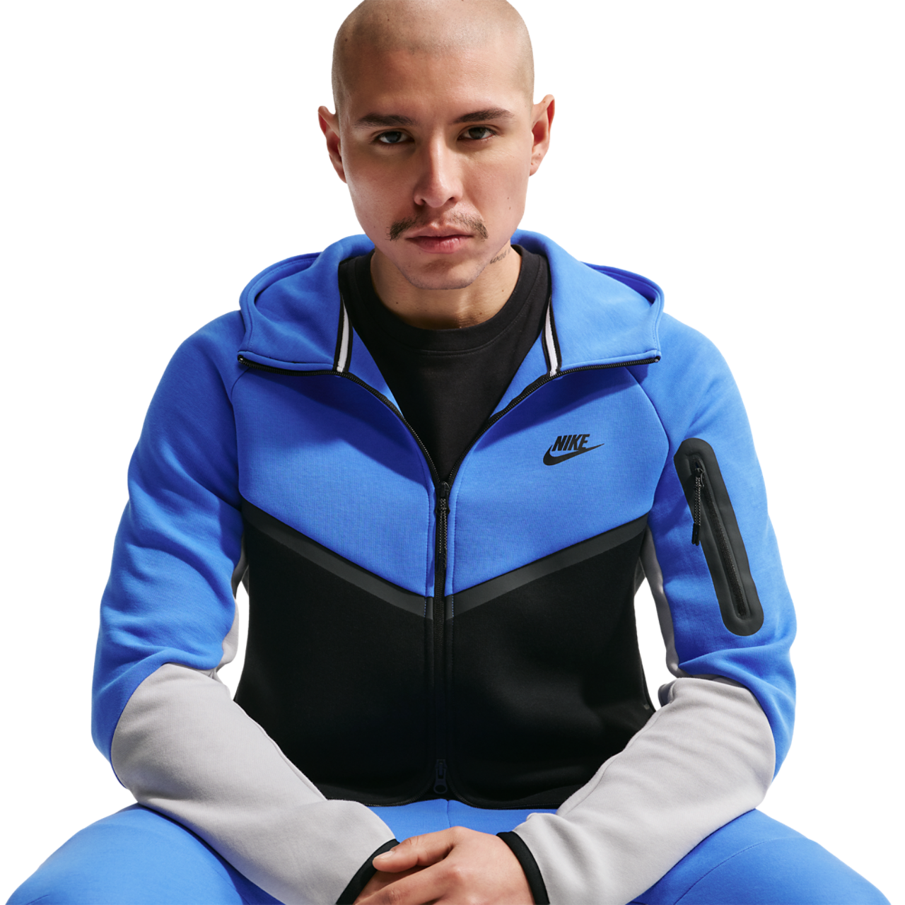 Nike Tech Fleece Full-Zip Windrunner Hoodie Image 5 of 7. Tap to open photo gallery.