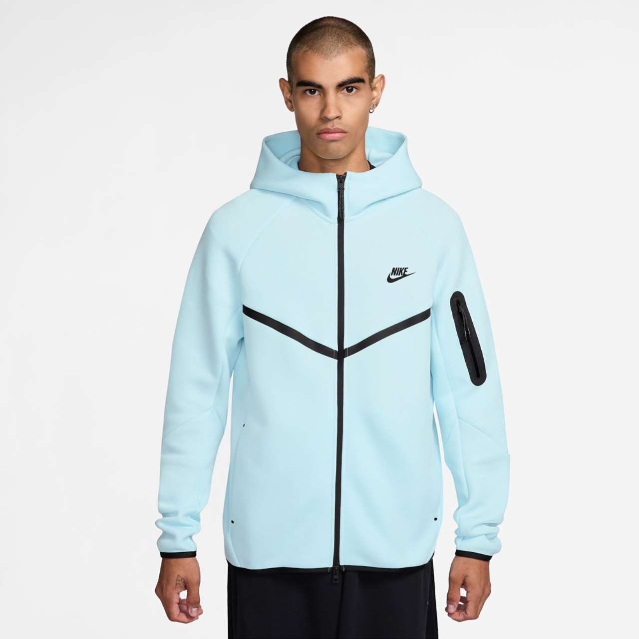 Nike Tech Fleece Full-Zip Windrunner Hoodie Image 1 of 3. Tap to open photo gallery.