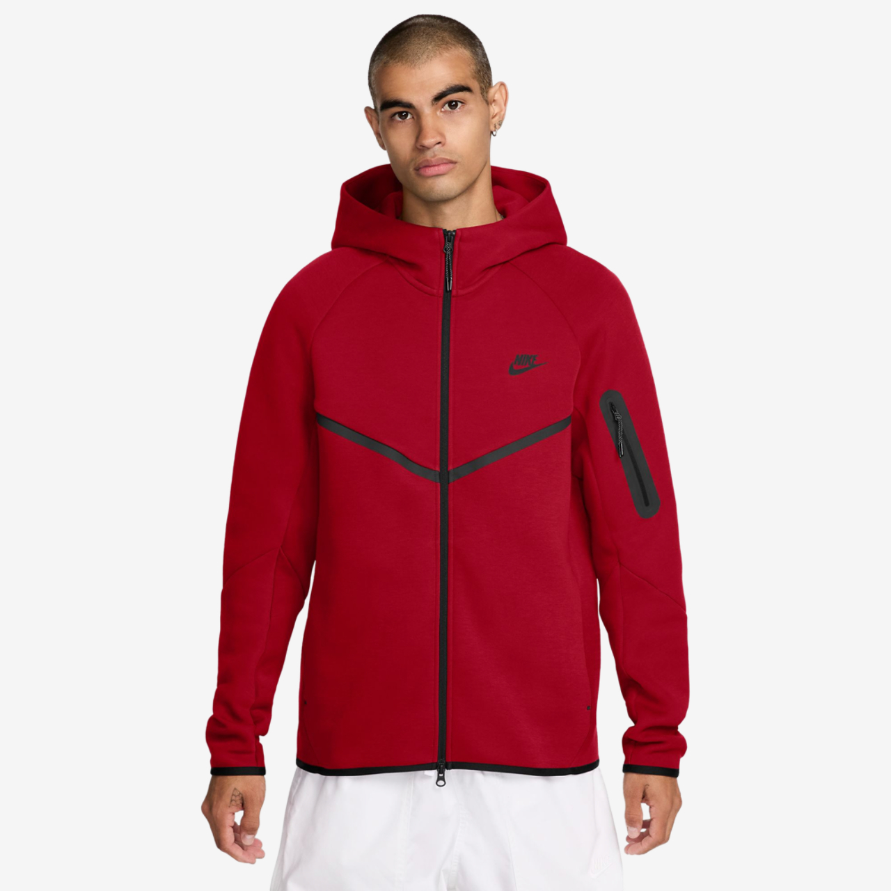 Nike Tech Fleece Full-Zip Windrunner Hoodie Image 1 of 4. Tap to open photo gallery.