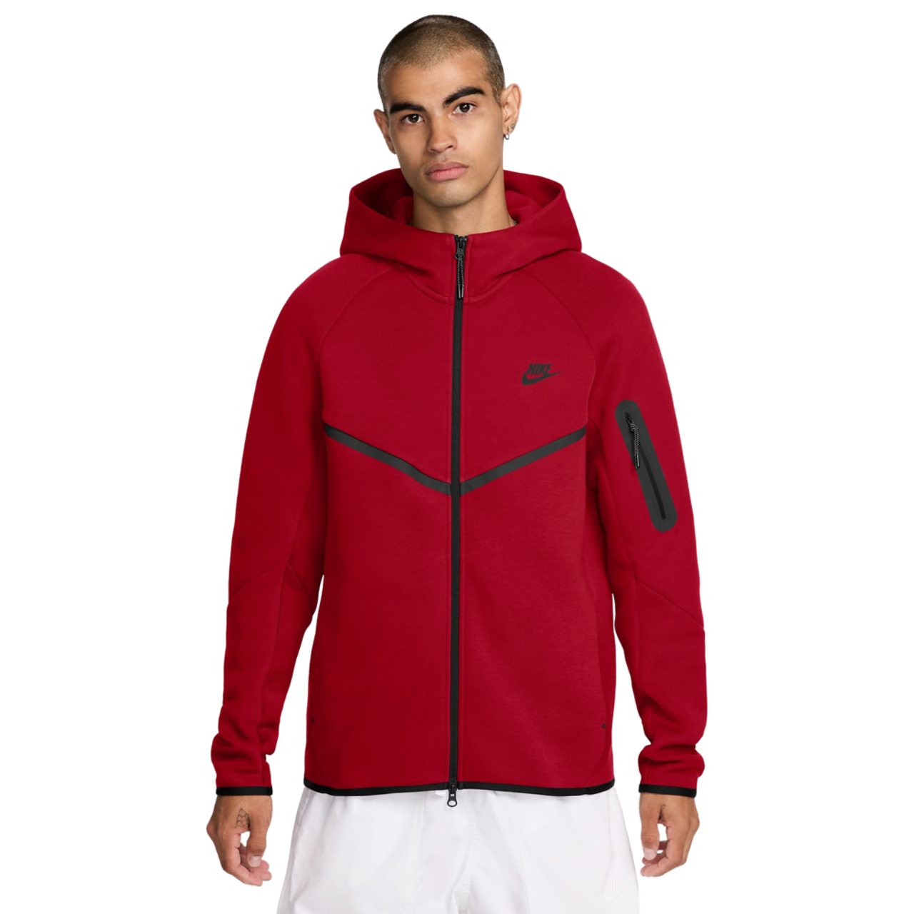 Nike Tech Fleece Full-Zip Windrunner Hoodie Image 1 of 4. Tap to open photo gallery.