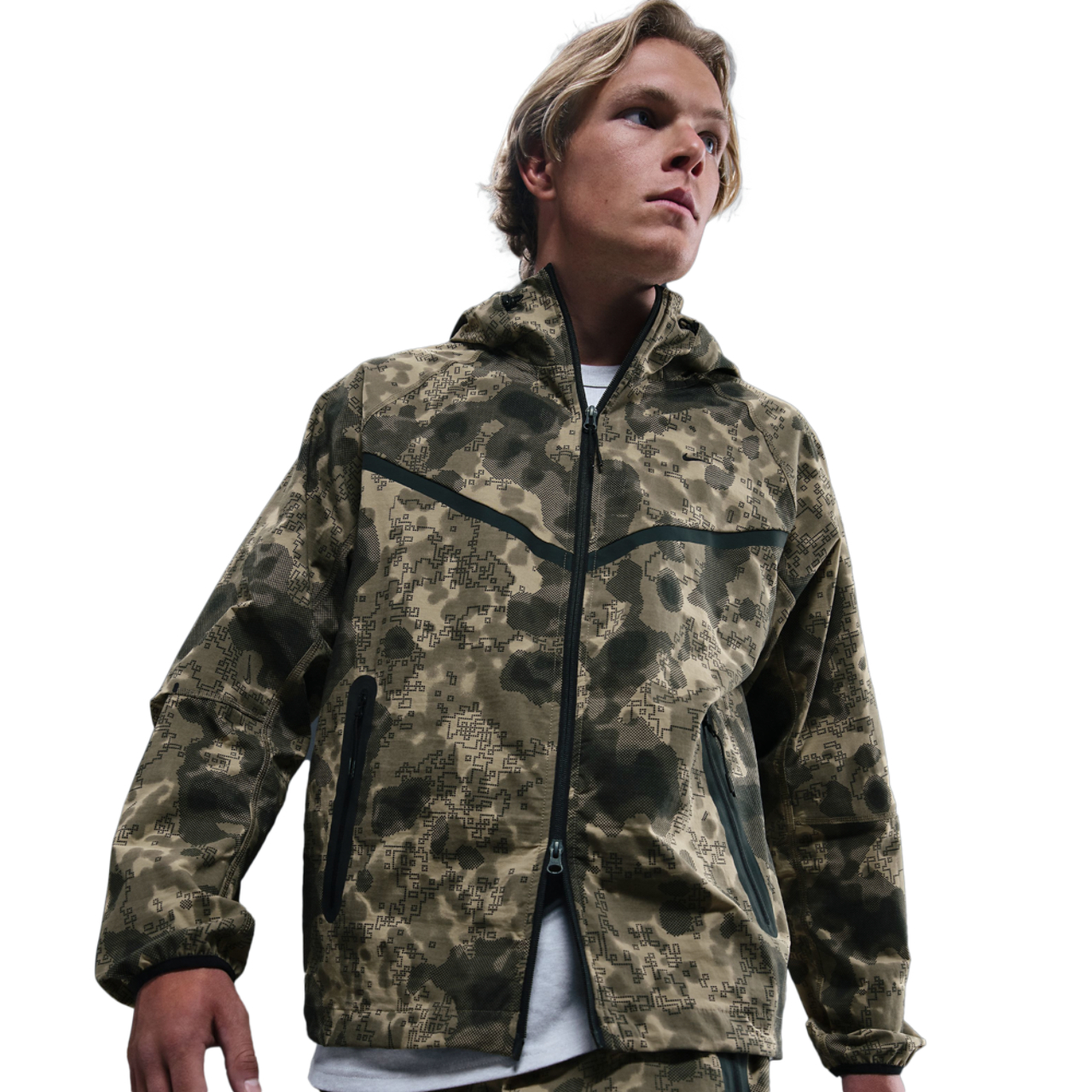 Nike Tech Woven Jacket AOP Image 3 of 6. Tap to open photo gallery.