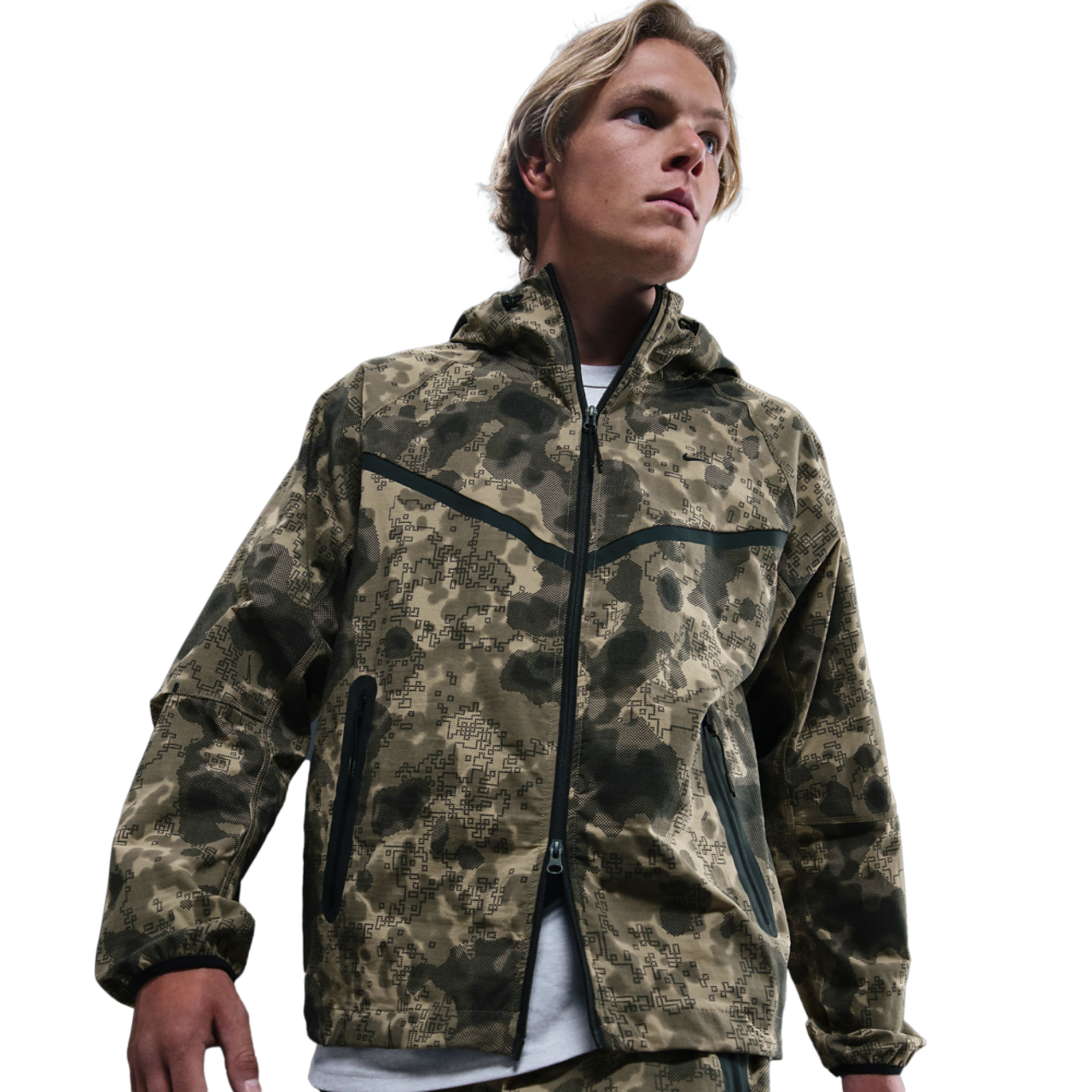 Nike Tech Woven Jacket AOP Image 3 of 6. Tap to open photo gallery.