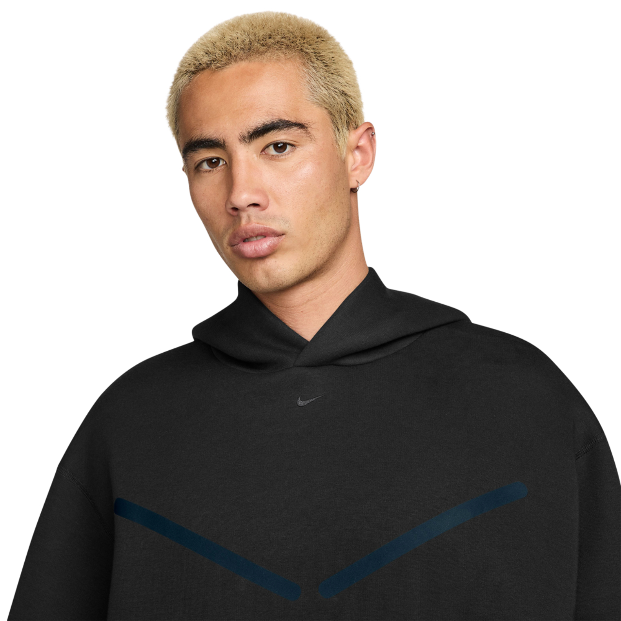 Nike Tech Pullover Graphic Hoodie Image 3 of 4. Tap to open photo gallery.