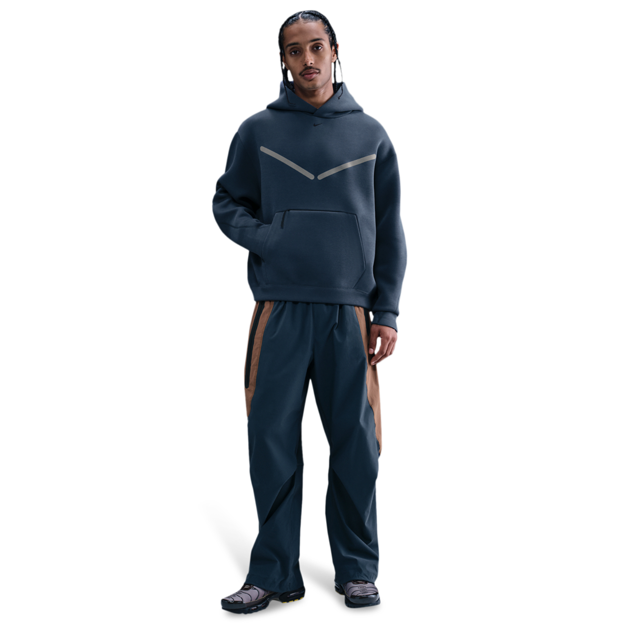 Nike Tech Pullover Graphic Hoodie Image 3 of 4. Tap to open photo gallery.