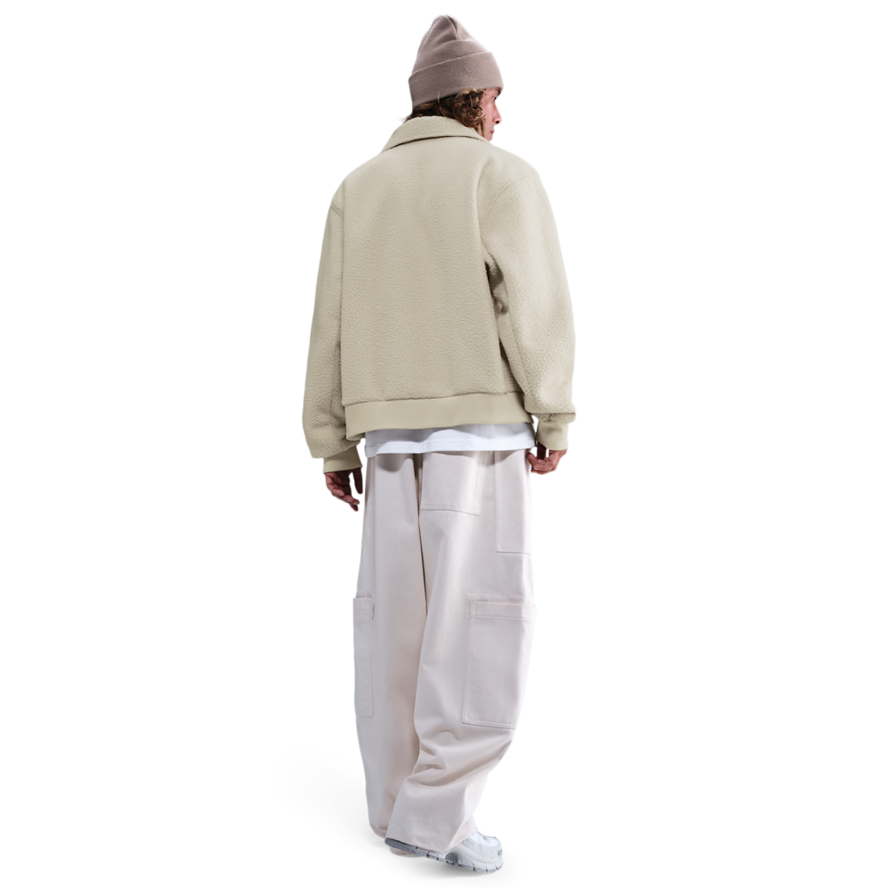 Nike Club Sherpa Coaches Jacket Image 4 of 4. Tap to open photo gallery.