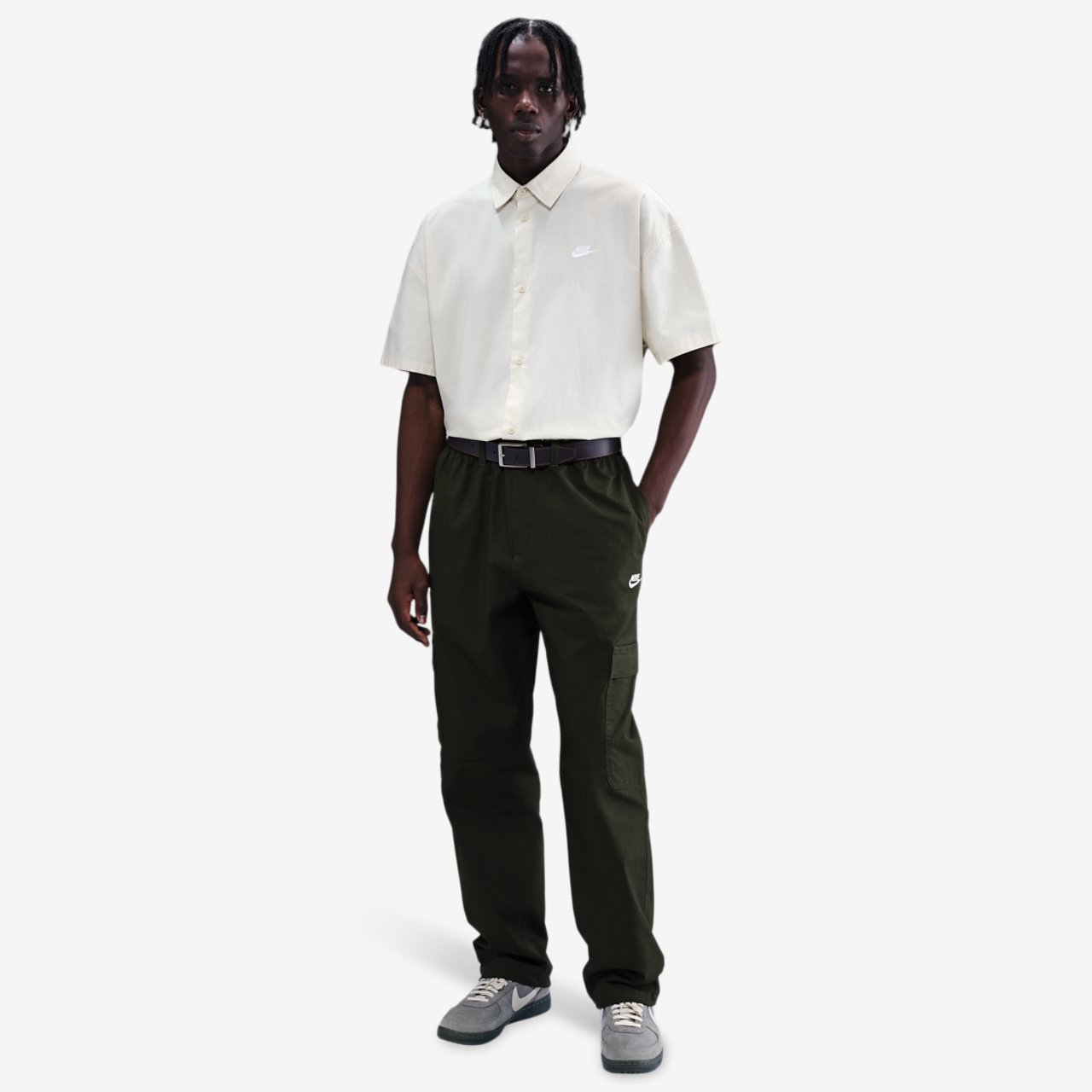 Nike Club Woven Cargo Pants Collection Image 3 of 4. Tap to open photo gallery.