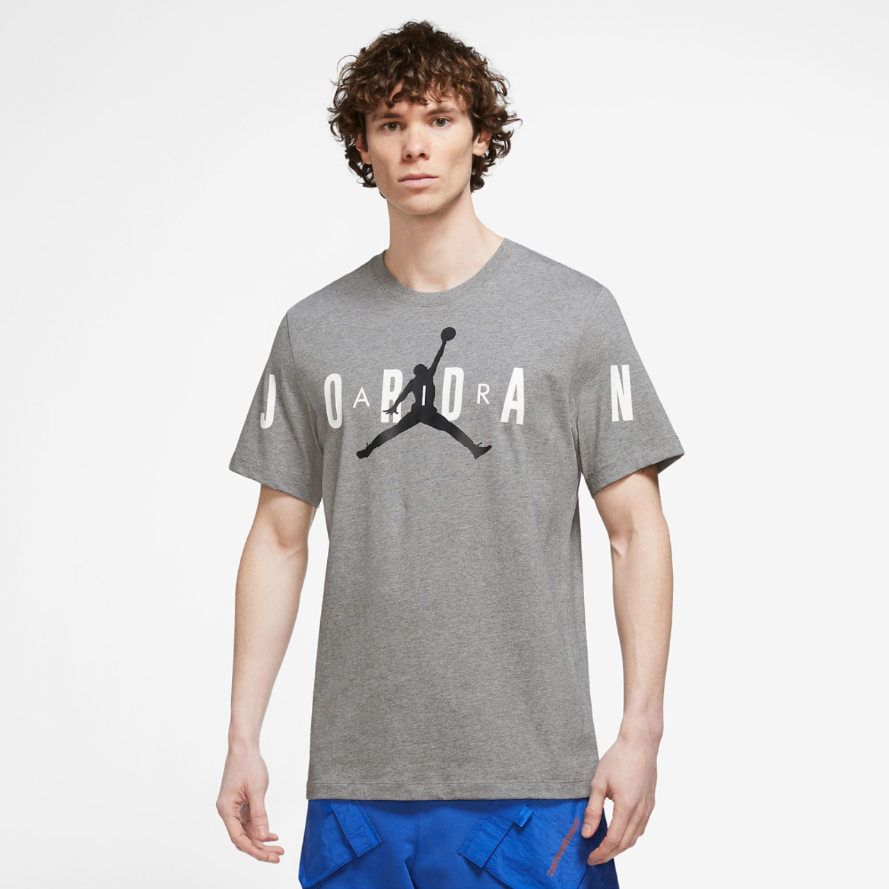 Jordan Air Stretch Short Sleeve T-Shirt Image 2 of 3. Tap to open photo gallery.